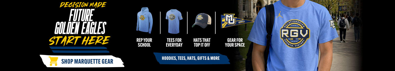 Decision Made Future Golden Eagles Start Here | Shop Marquette Gear