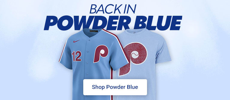Back in Powder Blue | Shop Phillies Powder Blue