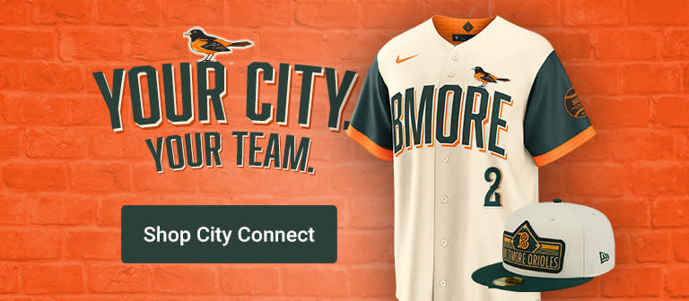 Your City Your Team | Baltimore Orioles City Connect Collection | Shop Baltimore Orioles City Connect