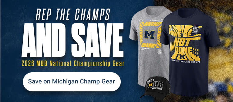 Rep the Champs and Save | 2026 MBB National Championship Gear | Save on Michigan Champ Gear