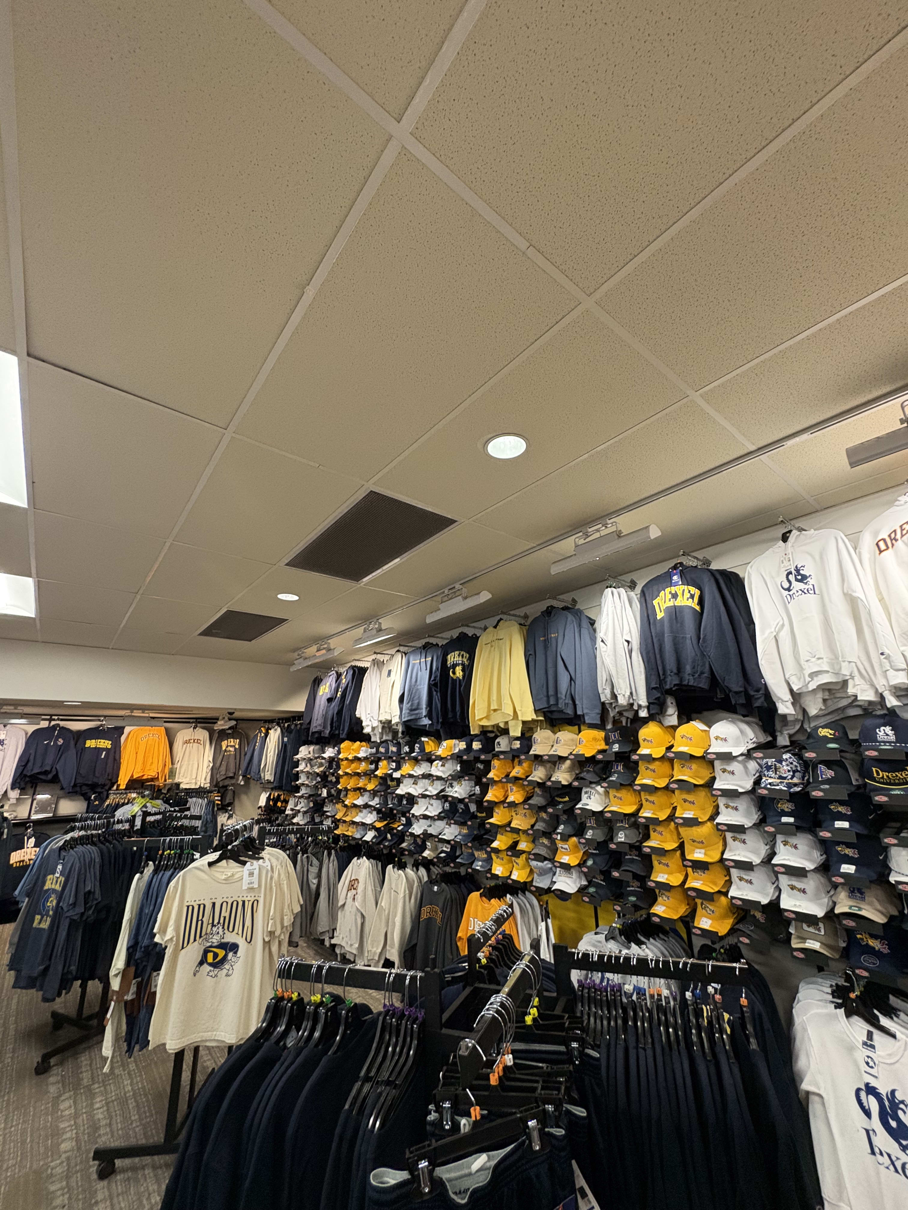 Drexel Dragons clothing wall
