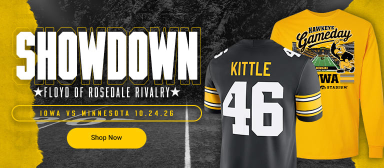 Showdown | Floyd of Rosedale Rivalry | Iowa vs. Minnesota 10.24.26 | Shop Now
