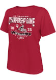 Main image for Indiana Hoosiers 2025 Big 10 Football Championships Short Sleeve T-Shirt - Crimson