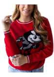 Main image for Womens Ohio State Buckeyes Scarlet Red Gameday Social Wicks Woven Long Sleeve Sweater