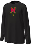 Main image for Youth Maryland Terrapins Black Under Armour Team Logo Long Sleeve T-Shirt