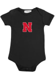 Main image for Baby Black Nebraska Cornhuskers Black Shirts Short Sleeve One Piece