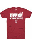 Main image for Garrett Reese Rally Mens Crimson Indiana Hoosiers Football NIL Stacked Box Player T Shirt