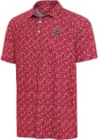 Main image for Mens Wisconsin Badgers Red Antigua University Football Short Sleeve Polo Shirt