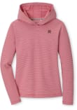 Main image for Womens Maryland Terrapins Red Peter Millar Sugar Stripe Pine Hoodie Elevated