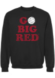 Main image for Womens Nebraska Cornhuskers Black Summit Sportswear Go Big Red Crew Sweatshirt