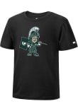 Main image for Toddler Michigan State Spartans Black Colosseum Baby Sparty Short Sleeve T-Shirt