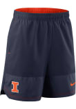 Main image for Mens Illinois Fighting Illini Navy Blue Nike Dri-Fit Woven Shorts