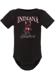 Main image for Baby Indiana Hoosiers Black Summit Sportswear Primary Logo Short Sleeve One Piece