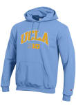 Main image for Mens UCLA Bruins Light Blue Champion Arched Name Hooded Sweatshirt