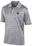 Main image for Mens Northern Illinois Huskies Grey Champion Embroidered Textured Solid Short Sleeve Polo Shirt