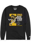Main image for Mens Iowa Hawkeyes Black Homefield Football 1985 Big Ten Champions Tee