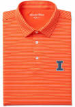 Main image for Mens Illinois Fighting Illini Orange Mizzen+Main Versa Stripe Short Sleeve Fashion Polo