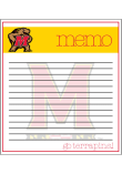 Main image for White Maryland Terrapins Small Memo Notepad