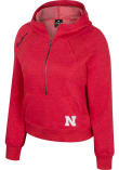 Main image for Womens Nebraska Cornhuskers Red Colosseum Precipice 1/2 Zip Hooded Sweatshirt