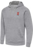 Main image for Mens Illinois Fighting Illini Grey Antigua Victory Law Hooded Sweatshirt