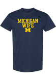 Main image for Michigan Wolverines Basic Block Wife Short Sleeve T-Shirt - Navy Blue