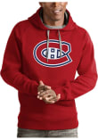 Main image for Antigua Montreal Canadiens Mens Red Full Front Victory Long Sleeve Hoodie