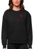 Main image for Womens Indiana Hoosiers Black Antigua Victory Crew Sweatshirt