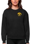 Main image for Womens Iowa Hawkeyes Black Antigua Victory Crew Sweatshirt