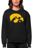 Main image for Womens Iowa Hawkeyes Black Antigua Full Front Victory Crew Sweatshirt
