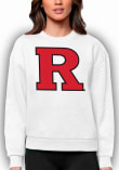 Main image for Womens Rutgers Scarlet Knights White Antigua Full Front Victory Crew Sweatshirt