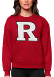 Main image for Womens Rutgers Scarlet Knights Red Antigua Full Front Victory Crew Sweatshirt