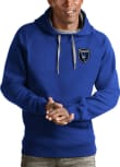 Main image for Antigua San Jose Earthquakes Mens Blue Victory Long Sleeve Hoodie