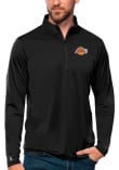 Main image for Antigua Los Angeles Lakers Mens Black Tribute Long Sleeve Qtr Zip Pullover