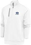Main image for Mens BYU Cougars White Antigua Alumni Generation Qtr Zip Pullover