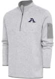 Main image for Mens Akron Zips Grey Antigua Fortune Qtr Zip Fashion Pullover