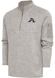 Main image for Mens Akron Zips Oatmeal Antigua Fortune Qtr Zip Fashion Pullover