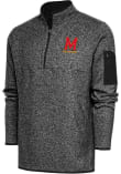 Main image for Mens Maryland Terrapins Black Antigua Fortune Qtr Zip Pullover