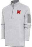 Main image for Mens Maryland Terrapins Grey Antigua Fortune Qtr Zip Pullover