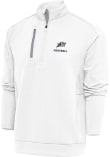 Main image for Antigua Navy Midshipmen Mens White Football Generation Long Sleeve Qtr Zip Pullover