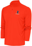Main image for Mens Illinois Fighting Illini Orange Antigua Baseball Tribute Qtr Zip Pullover
