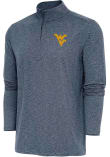 Main image for Antigua West Virginia Mountaineers Mens Navy Blue Hunk Long Sleeve Qtr Zip Pullover
