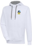 Main image for Mens Michigan Wolverines White Antigua 2023 Big Ten Champions Victory Hooded Sweatshirt