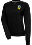 Main image for Womens Michigan Wolverines Black Antigua 2023 Big Ten Champions Victory Crew Sweatshirt