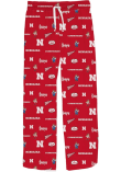Main image for Youth Nebraska Cornhuskers Red Vive La Fete Impressions Loungewear Sleep Pants