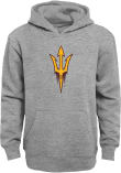 Main image for Youth Grey Heather Arizona State Sun Devils Vault Large Logo Long Sleeve Hooded Sweatshirt