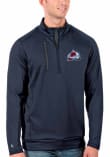 Main image for Antigua Colorado Avalanche Mens Navy Blue Generation Long Sleeve Qtr Zip Pullover