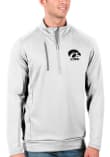 Main image for Mens Iowa Hawkeyes White Antigua Generation Qtr Zip Pullover