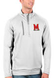 Main image for Mens Maryland Terrapins White Antigua Generation Qtr Zip Pullover