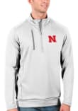 Main image for Mens Nebraska Cornhuskers White Antigua Generation Qtr Zip Pullover