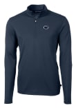 Main image for Mens Penn State Nittany Lions Navy Blue Cutter and Buck Virtue Eco Pique Qtr Zip Pullover